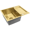 Stainless steel sink Paul BRUSH GOLD