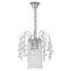 Křišťálová závěsná lampa SWE089-CP 30cm CHROME