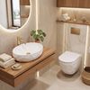 Zestaw Misa WC REA Gustavo Rimless podwieszana + Umywalka nablatowa Maya
