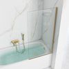 Bathtub screen Rea Elegant Gold 80