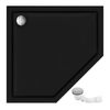 shower tray Rea Diamond Black 90x90