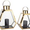 LANTERNE GOLD BXD19913 - SET 2 PEZZI