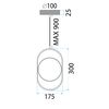 Lampe LED APP1554-CP Black