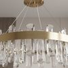 LED krištolinis pakabinamas šviestuvas SWE074-1CP 50cm Brushed Gold