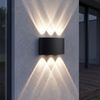 Applique murale de façade LED JNH040-6G Black