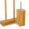Toilet paper and brush holder Bamboo 381757
