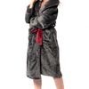 Bathrobe Roger Women Grey Red XL