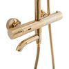 Thermostatic shower set Lungo Gold