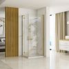 Shower enclosure REA Hugo Gold Brush 80x100