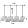 Lampe suspendue BOHO APP1643-1CP