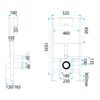 Concealed cistern frame K011A-Q