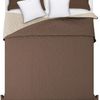 bedspread- quilted/double-sided Diamante Brown / Beige