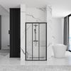 Shower doors Rea Alex Black 90