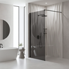Душова стінка Rea Flexi Grey / Black 110