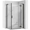 Cabina dus REA Hugo Black 100x80