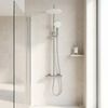Set de douche sans bec avec thermostat Rea Lungo Chrome