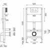 Supporto da incasso per vasi WC con bottone E Satin