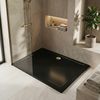 Receveur de douche acrylique Rea Savoy Black 80x100