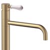 Bathroom faucet Rea Serra Brush Gold high