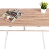 Scandinavian Loft Computer Desk Shelfs WHITE/OAK SANOMA