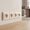 Štvornásobný rámik pre zásuvky OSTE JNH016-4F Beige