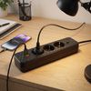 Prelungitor Multipriză 3 prize + 2x USB-A + USB-C JNH020-3A Black