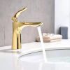 Bathroom faucet Rea Orbit Gold Low