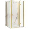 Cabine de douche Rea Atlas 100x80 Brush Gold