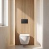Beépíthető WC Tartókeret Szett Slim 024N T Black Matt Nyomólappal