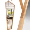 Oglindă asimetrică cu rama din lemn 85 cm YMJZ20217