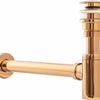 Siphon de lavabo Clic-Clac Universel Rose Gold