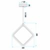 Lámpara de techo colgante LED LHJ127-W Cromo