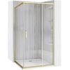 Cabina de ducha Rea City 80x100 Brush Gold