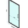 Shower door REA Rapid Swing Chrom 90