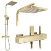 Kit de douche Rea Atrium Brush Gold