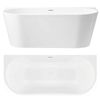Baignoire acrylique murale CAPRI 170cm