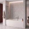 Sliding bathtub screen REA Dario Chrome 120