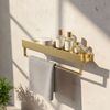 Bathroom shelf SF01 60cm gold brush