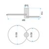 Lampa sufitowa plafon APP1402-CW Złota