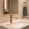 Bathroom faucet REA Storm COPPER BRUSH Low