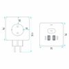 Multiprise Cube 7-en-1 JNH019 White