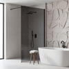 Душова стінка Rea Flexi Grey / Black 130