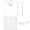 Shower tray Magnum CARRARA WHITE 90x90