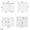 Set de mobilier pentru baie cu lavoar Nova DB06-60 60cm