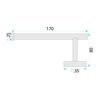 Halter für Toilettenpapier 39105 ORI Titan