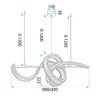 PENDANT CEILING LAMP LED SWE082-CP GOLD