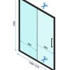 Shower enclosure Rapid Slide Chrom