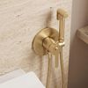 Podomítková bidetová baterie Rea Ontario Brush Gold