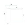 Bathroom faucet Rea Drop Brush Gold low