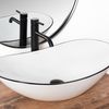 Lavabo da appoggio Rea Royal Black Edge